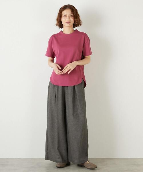 LOGEMENT DE CLAIRE(ロジュモンドクレール)の「【LOURMARIN】コットンミニ裏毛フレンチプルオーバー(Tシャツ/カットソー・レディース・ブラウン/ピンク系その他/ライトベージュ・FREE)」の7枚目の写真