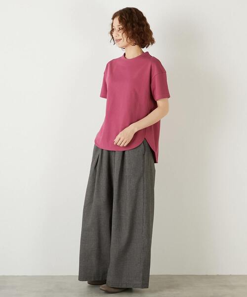 LOGEMENT DE CLAIRE(ロジュモンドクレール)の「【LOURMARIN】コットンミニ裏毛フレンチプルオーバー(Tシャツ/カットソー・レディース・ブラウン/ピンク系その他/ライトベージュ・FREE)」の9枚目の写真