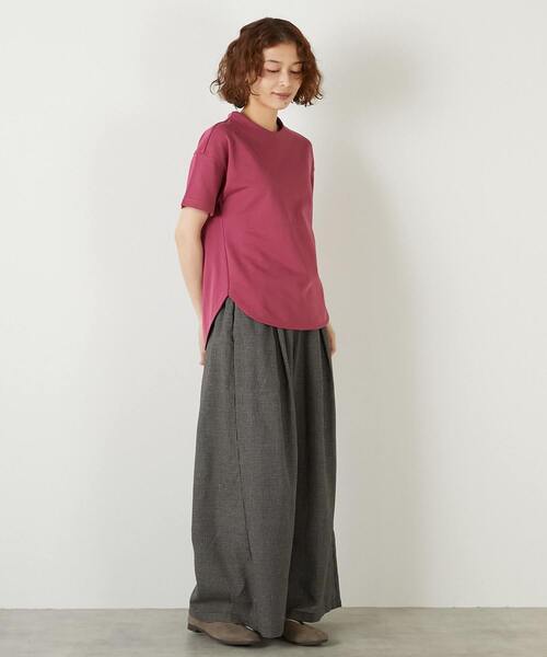 LOGEMENT DE CLAIRE(ロジュモンドクレール)の「【LOURMARIN】コットンミニ裏毛フレンチプルオーバー(Tシャツ/カットソー・レディース・ブラウン/ピンク系その他/ライトベージュ・FREE)」の12枚目の写真