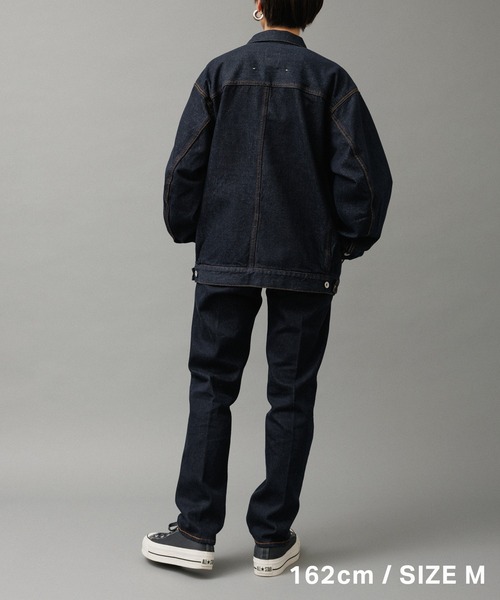 ADAM ET ROPE'（アダムエロペ）の「ブリーチ デニム トラッカージャケット（デニムジャケット・メンズ・ブルー系その他4・S/M/L）」の21枚目の写真