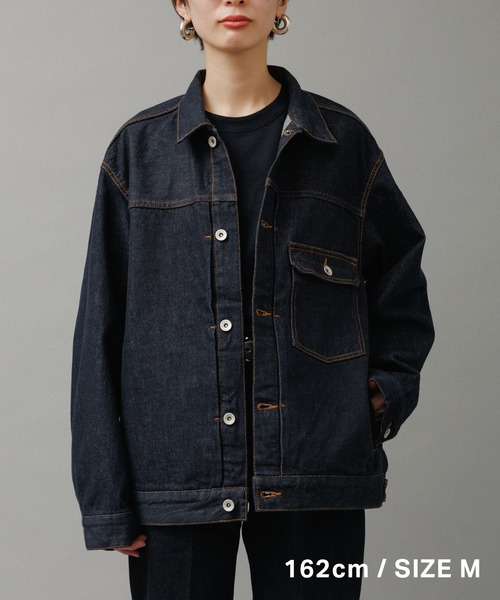 ADAM ET ROPE'（アダムエロペ）の「ブリーチ デニム トラッカージャケット（デニムジャケット・メンズ・ブルー系その他4・S/M/L）」の22枚目の写真