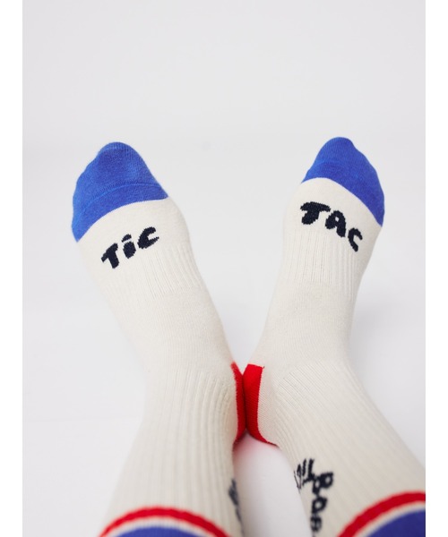 BOBO CHOSES(ボボショーズ)の「Tic Tac Toe color block long socks(ソックス/靴下・キッズ・マルチ・35-37/32-34/29-31/26-28/23-25/38-40)」の4枚目の写真