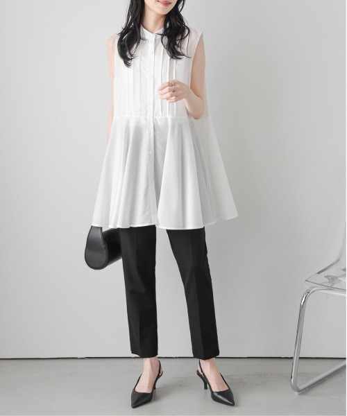 AMELY(エミリー)の「シアーチュニックブラウス(シャツ/ブラウス・レディース・ホワイト/ピンク/ブラック・フリー)」の4枚目の写真