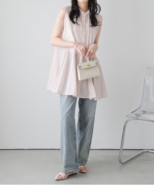 AMELY(エミリー)の「シアーチュニックブラウス(シャツ/ブラウス・レディース・ホワイト/ピンク/ブラック・フリー)」の14枚目の写真