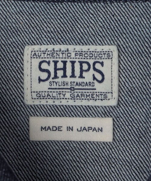 SHIPS（シップス）の「SHIPS: AUTHENTIC ワンウォッシュ ファースト デニム ジャケット（デニムジャケット・メンズ・ネイビー・SMALL/MEDIUM/LARGE/X-LARGE）」の8枚目の写真