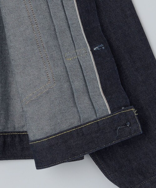 SHIPS（シップス）の「SHIPS: AUTHENTIC ワンウォッシュ ファースト デニム ジャケット（デニムジャケット・メンズ・ネイビー・SMALL/MEDIUM/LARGE/X-LARGE）」の12枚目の写真
