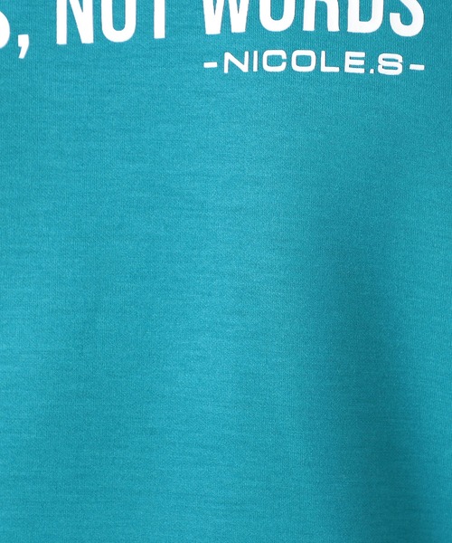 NICOLE CLUB FOR MEN(ニコルクラブフォーメン)の「【NICOLE SPORTS】ロゴプリントパーカ(パーカー・メンズ・オフホワイト/ブラック/ターコイズブルー/その他・MEDIUM/LARGE/X-LARGE)」の10枚目の写真