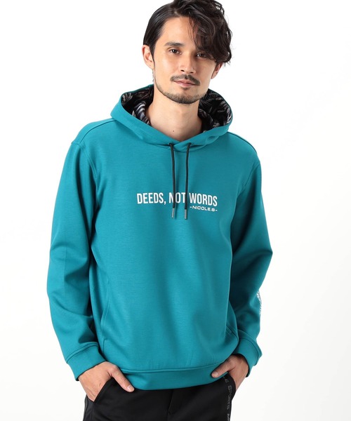NICOLE CLUB FOR MEN(ニコルクラブフォーメン)の「【NICOLE SPORTS】ロゴプリントパーカ(パーカー・メンズ・オフホワイト/ブラック/ターコイズブルー/その他・MEDIUM/LARGE/X-LARGE)」の9枚目の写真