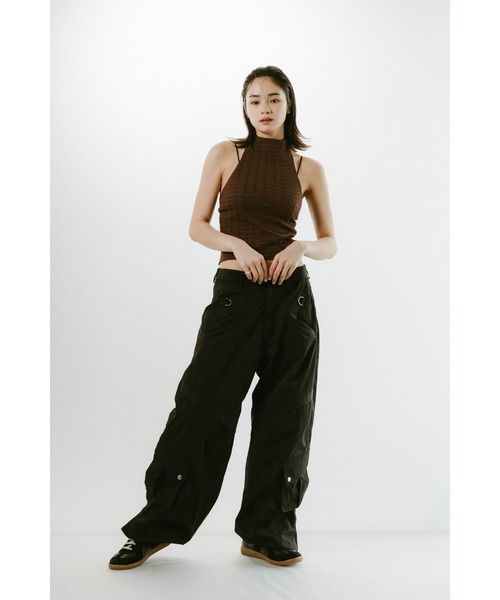 クヌースマーフ♡docking nylon pants khaki XS 今期 docking nylon pants(unisex)/khaki | KNUTH MARF
