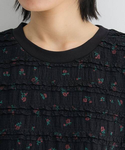 Sugar spoon（シュガースプーン）の「・SUGAR SPOON コバナレースフリルノースリーブ（Tシャツ/カットソー・レディース・ブラック/ピンク系その他2/ベージュ・FREE）」の12枚目の写真