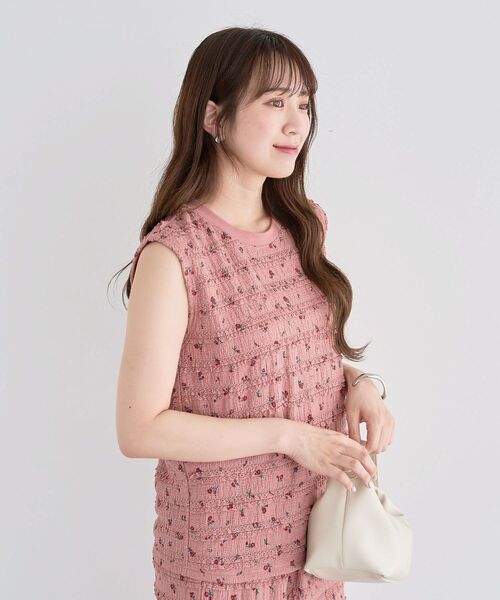 Sugar spoon（シュガースプーン）の「・SUGAR SPOON コバナレースフリルノースリーブ（Tシャツ/カットソー・レディース・ブラック/ピンク系その他2/ベージュ・FREE）」の18枚目の写真