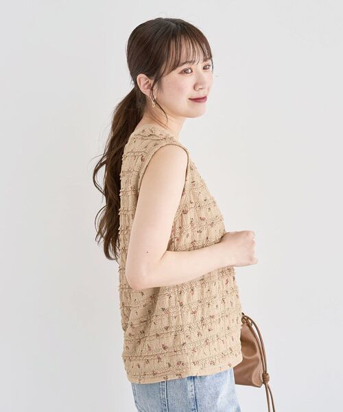 Sugar spoon（シュガースプーン）の「・SUGAR SPOON コバナレースフリルノースリーブ（Tシャツ/カットソー・レディース・ブラック/ピンク系その他2/ベージュ・FREE）」の21枚目の写真