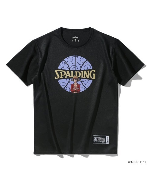 SPALDING(スポルディング)の「【SPALDING/スポルディング】ジュニア Tシャツ ONE PIECE ゴムゴムの実 ボールプリント/吸水速乾機能・UVカット機能・アニメ半袖Tシャツ(Tシャツ/カットソー・キッズ・ホワイト/ブラック・150)」の7枚目の写真