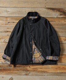 Barbour ネイビー カバーオール Barbour＞SPEY スペイ ピーチスキン コットン ショートレングス