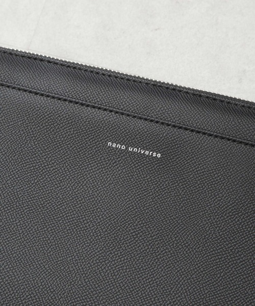 NANO universe（ナノユニバース）の「フェイクレザークラッチバッグ（クラッチバッグ・メンズ・ブラック・F）」の2枚目の写真