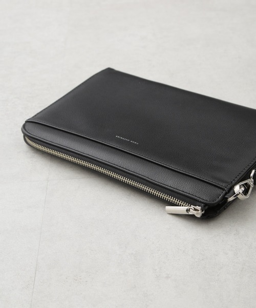 NANO universe（ナノユニバース）の「フェイクレザークラッチバッグ（クラッチバッグ・メンズ・ブラック・F）」の5枚目の写真