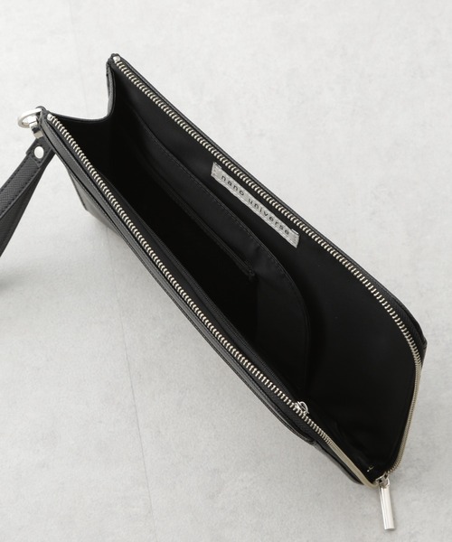 NANO universe（ナノユニバース）の「フェイクレザークラッチバッグ（クラッチバッグ・メンズ・ブラック・F）」の7枚目の写真