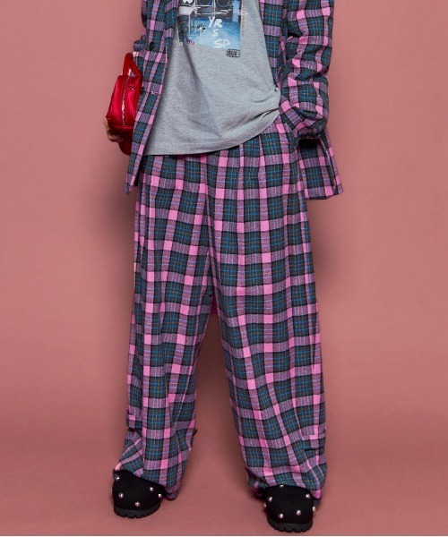 MAISON SPECIAL ループチェック2タックパンツ MAISON SPECIAL(メゾンスペシャル)｜Loop Yarn Plaid Two-tuck Pants