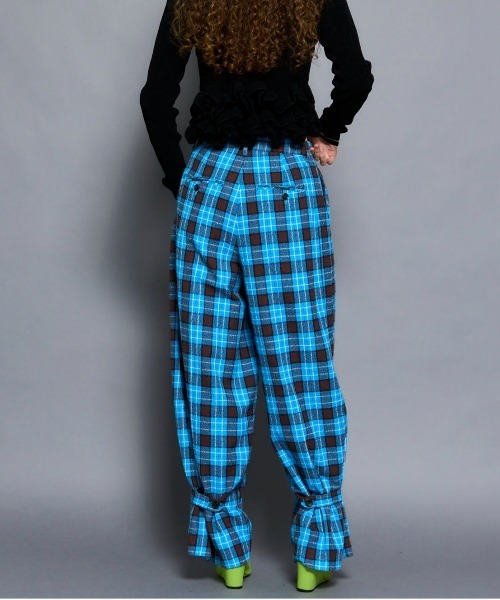 Loop Yarn Plaid Two-tuck Pants/ループチェック2タックパンツ【MAISON