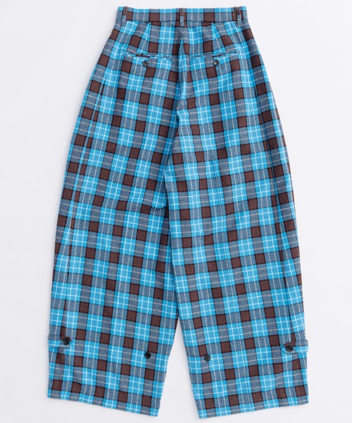 Loop Yarn Plaid Two-tuck Pants/ループチェック2タックパンツ