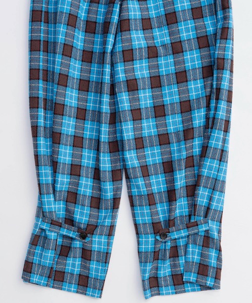 Loop Yarn Plaid Two-tuck Pants/ループチェック2タックパンツ【MAISON