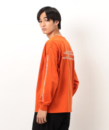 袖＆バックプリント 長袖Ｔシャツ