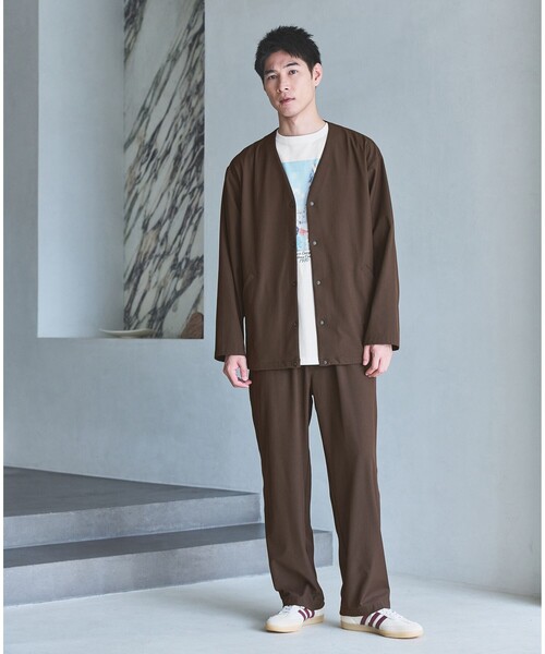 green label relaxing（グリーンレーベルリラクシング）の「FREELITCH ワイド イージーパンツ W3 -ストレッチ-（その他パンツ・メンズ・ダークブラウン/ブラック/ダークグレー・S/M/L/XL）」の21枚目の写真