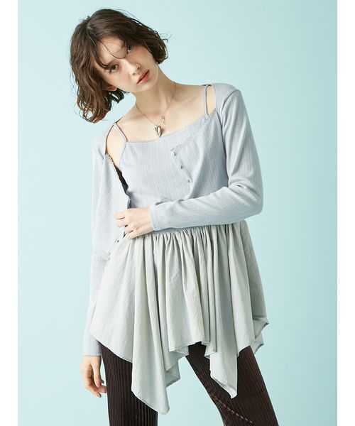 LILY BROWN ペプラムフリルトップス LILY BROWN（リリーブラウン）の「ペプラムフリルトップス