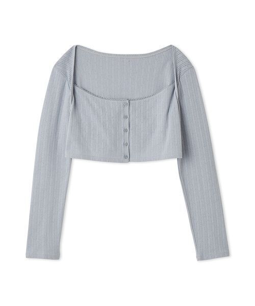 LILY BROWN カーデセットペプラムトップス LILY BROWN｜カーデセットペプラムトップス | Rakuten Fashion