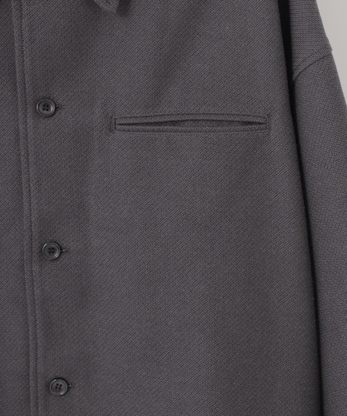 B.C STOCK(ベーセーストック)の「【Deux Allures/ドゥ アリュール】チェックボンディングシャツブルゾン(ブルゾン・メンズ・ブルー/チャコールグレー・FREE)」の14枚目の写真