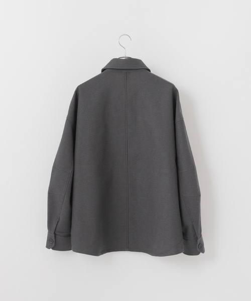 B.C STOCK(ベーセーストック)の「【Deux Allures/ドゥ アリュール】チェックボンディングシャツブルゾン(ブルゾン・メンズ・ブルー/チャコールグレー・FREE)」の17枚目の写真