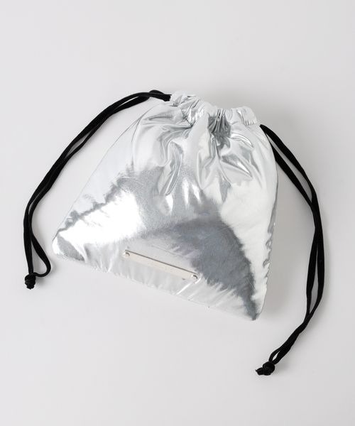 JEANASIS(ジーナシス)の「ミニキンチャクポーチ/577856(ポーチ・レディース・ブラック/シルバー・FREE)」の2枚目の写真