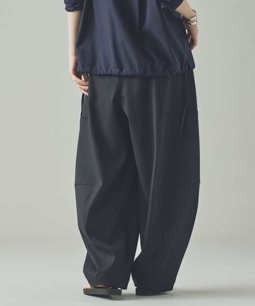 Curensology（カレンソロジー）の「Curensology(カレンソロジー)/T/Wダブルクロスパンツ（その他パンツ・レディース・グレー/ネイビー/ブラック・36/38）」の5枚目の写真