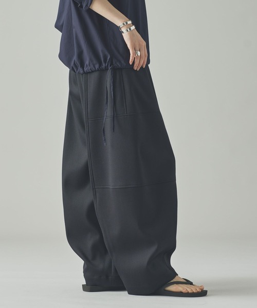 Curensology（カレンソロジー）の「Curensology(カレンソロジー)/T/Wダブルクロスパンツ（その他パンツ・レディース・グレー/ネイビー/ブラック・36/38）」の6枚目の写真