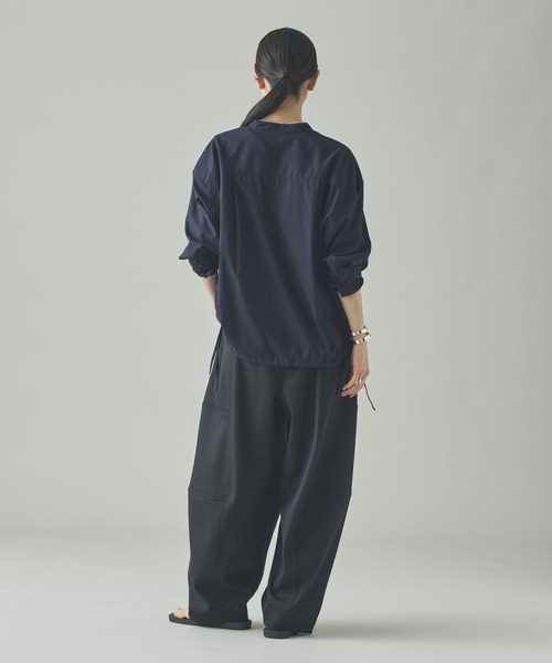 Curensology（カレンソロジー）の「Curensology(カレンソロジー)/T/Wダブルクロスパンツ（その他パンツ・レディース・グレー/ネイビー/ブラック・36/38）」の7枚目の写真