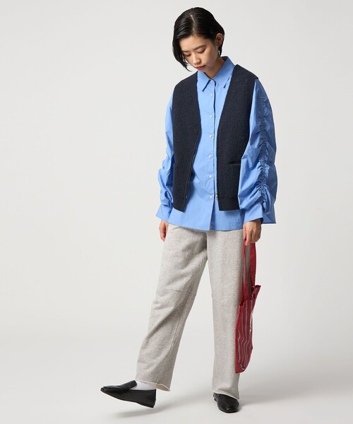 CITEN（シテン）の「＜CITEN＞エッセンシャルニットベスト（ベスト・レディース・ワイン/ネイビー/グレー系・FREE）」の12枚目の写真