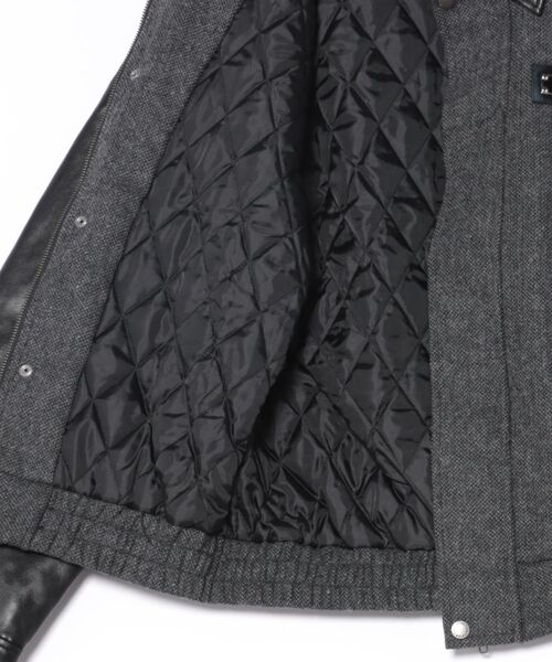 Subciety（サブサエティ）の「Tweed and faux leather blouson（ブルゾン・メンズ・ブラック/ブラウン・SMALL/MEDIUM/X-LARGE/LARGE）」の17枚目の写真