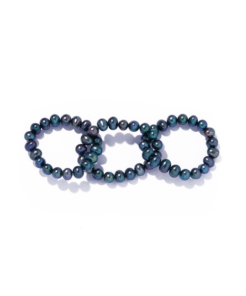 les bonbon(ルボンボン)の「【les bonbon】conation pearl ring NV/コネーション パール リング(リング・レディース・ネイビー・FREE)」の3枚目の写真