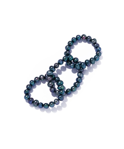 les bonbon(ルボンボン)の「【les bonbon】conation pearl ring NV/コネーション パール リング(リング・レディース・ネイビー・FREE)」の4枚目の写真