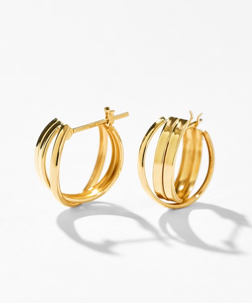 Jewel closet by L&Co.(ジュエルクローゼットバイエルアンドコー)の「K10 フープ ピアス(ピアス(両耳用)・レディース・ゴールド系2/ゴールド系1・FREE)」の1枚目の写真