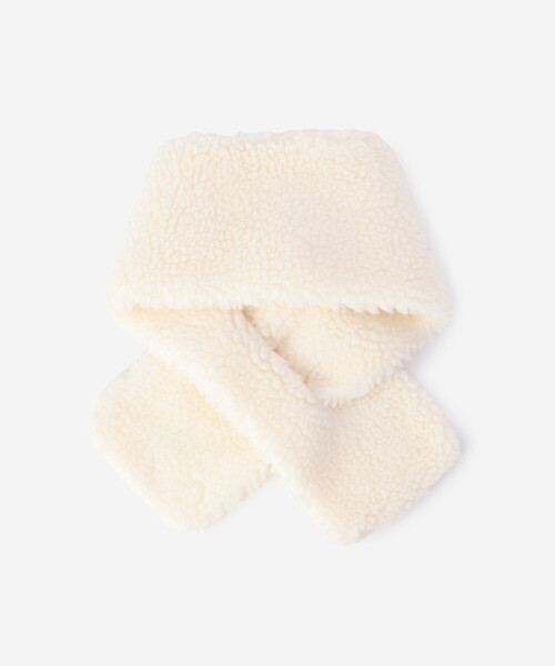 ORCIVAL（オーシバル）の「ORCIVAL | ボアフリース マフラー（ネックウォーマー/スヌード・レディース・オフホワイト/ダークネイビー/ベージュ/チャコール・-）」の8枚目の写真