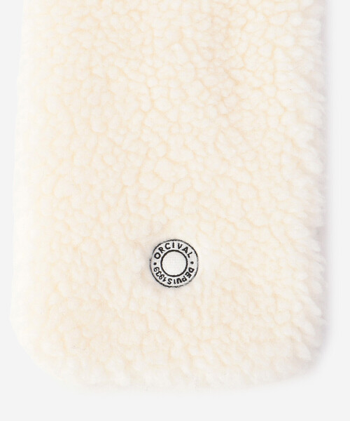 ORCIVAL（オーシバル）の「ORCIVAL | ボアフリース マフラー（ネックウォーマー/スヌード・レディース・オフホワイト/ダークネイビー/ベージュ/チャコール・-）」の10枚目の写真