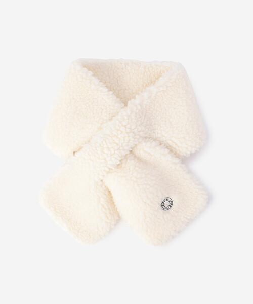 ORCIVAL（オーシバル）の「ORCIVAL | ボアフリース マフラー（ネックウォーマー/スヌード・レディース・オフホワイト/ダークネイビー/ベージュ/チャコール・-）」の11枚目の写真