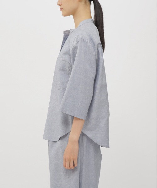 セール】LINEN COTTON CHAMBRAY SHIRT（ルームウェア/パジャマ