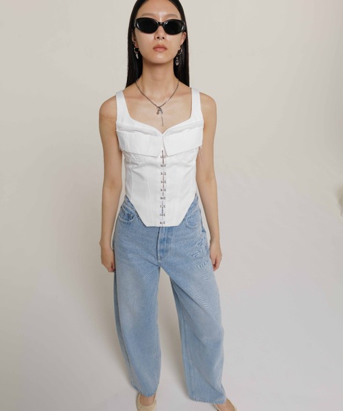 JOSE MOON(ジョゼムーン)の「HOOK EYE TOPS/フックアイトップス(その他トップス・レディース・ブラック/ホワイト/ベージュ・FREE)」の18枚目の写真