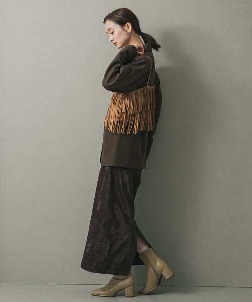 SENSE OF PLACE by URBAN RESEARCH（センスオブプレイスバイアーバンリサーチ）の「FSフリンジキャミトップ（キャミソール・レディース・キャメル/ブラック・ONE）」の14枚目の写真