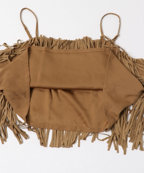 フリンジキャミソール ANGIE キャミソール ラメフリンジビスチェ : ZOZOTOWN Yahoo!店 - 通販