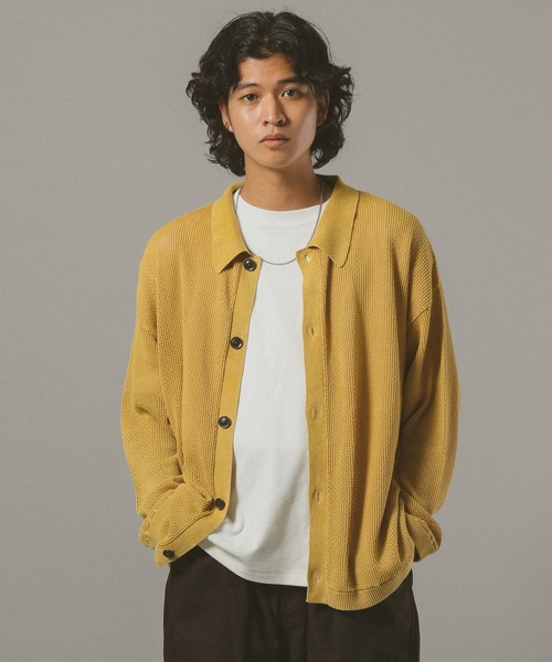 セール】ピグメント透かしシャツカーディガン（カーディガン/ボレロ