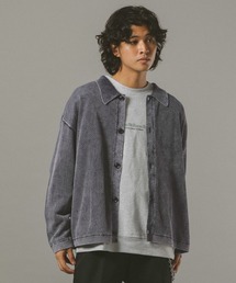 RAGEBLUE（レイジブルー）の「ピグメント透かしシャツカーディガン（カーディガン/ボレロ）」