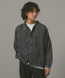 RAGEBLUE（レイジブルー）の「ピグメント透かしシャツカーディガン（カーディガン/ボレロ）」